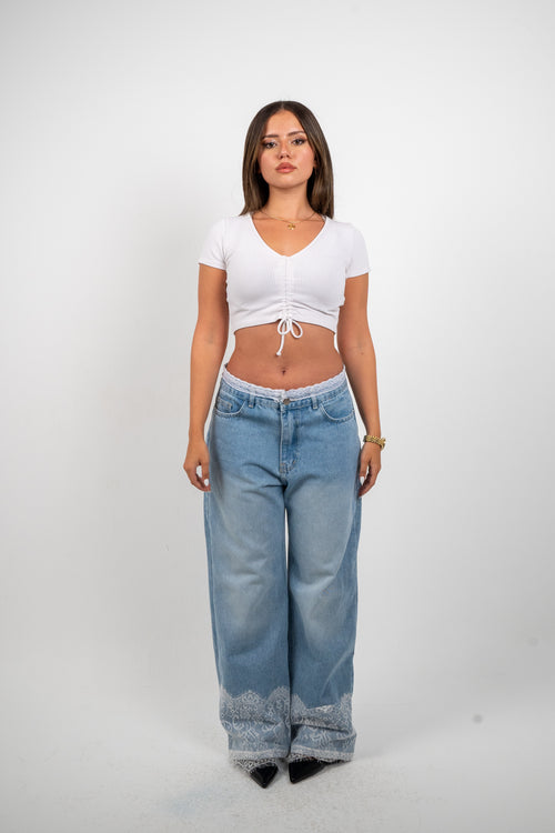 Lace Jeans