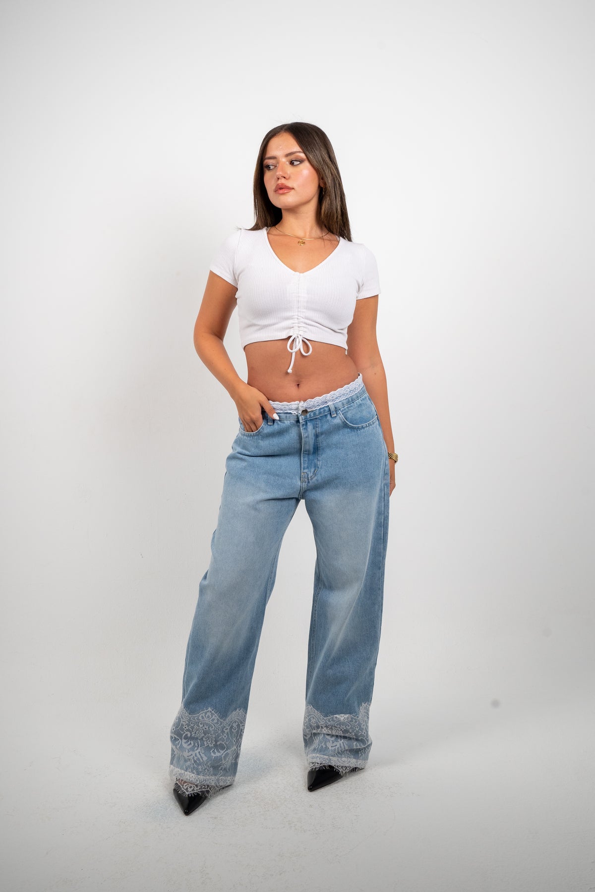 Lace Jeans